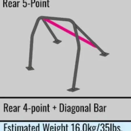 Cusco Steel Roll Cage 10 Point 2 Passenger Through Dash 2015 Subaru WRX / STI