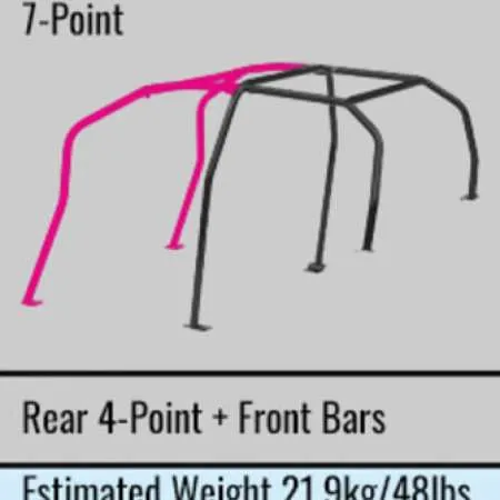 Cusco Roll Cage Chro-Moly 7P 4 Passenger 07-14 Subaru Impreza GRB