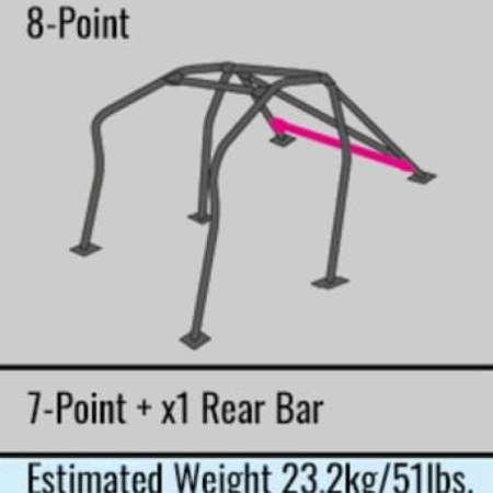 Cusco D1 Chromoly 2-Pssgr 8pt Around Dash Roll Cage 05-11 Honda Civic Type-R (FD2)