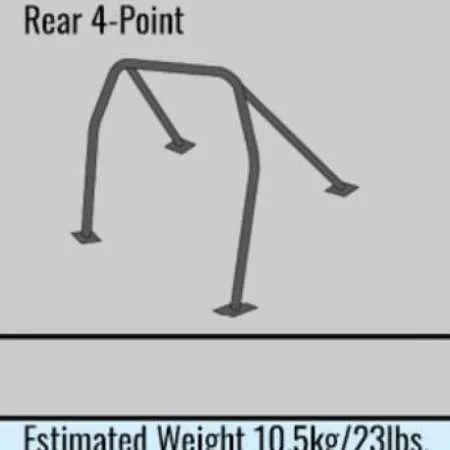 Cusco Steel Roll Cage 2 Passenger 10 Points Safety 21 Mazda RX-7 FC3S w/ Sunroof