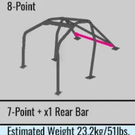 Cusco Chromoly Roll Cage 8P Dash Through JZA80