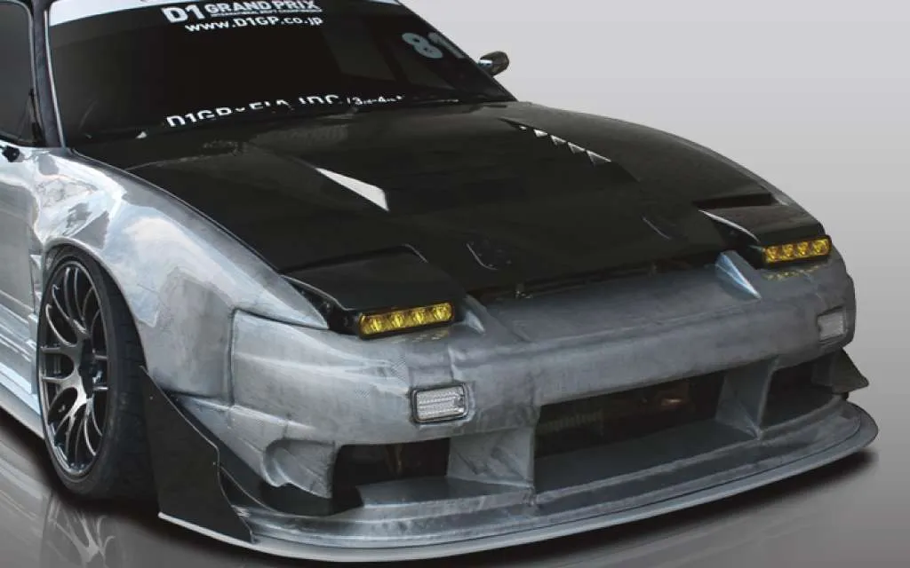 Origin Labo 180sx Type 3 Hood - Black Carbon