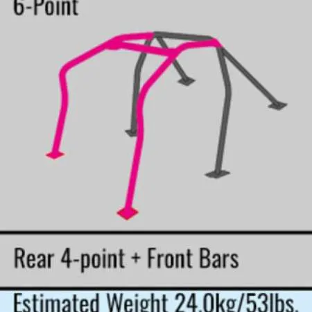 Cusco Steel 2 Passenger 6P Rollcage Safety 21 (CN9A)