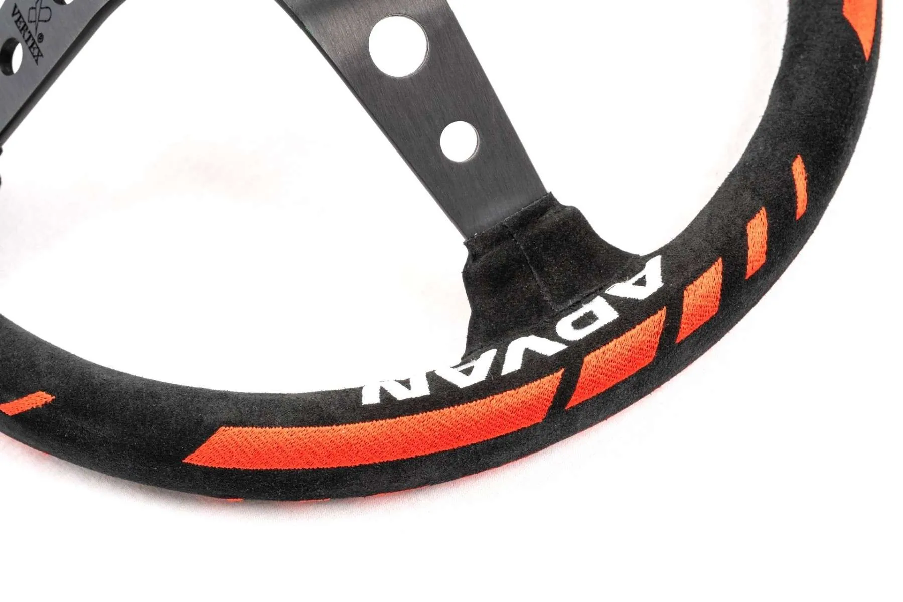 VERTEX x Advan Collaboration Steering Wheel (Suede; Version 2