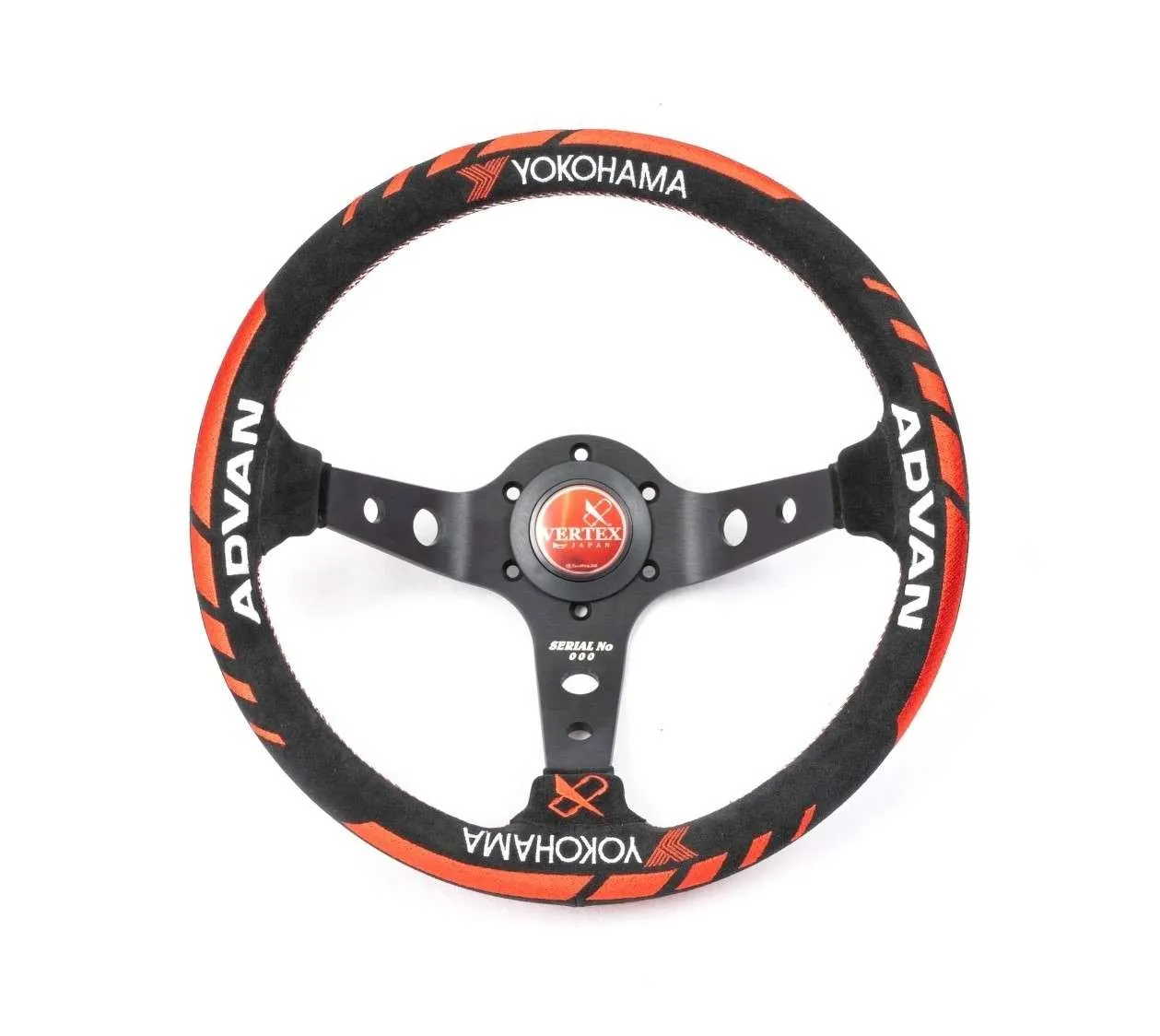 パーツ Vertex Steering Wheel ADVAN VERTEX x Advan Collaboration Steering Wheel (Suede; Version 2