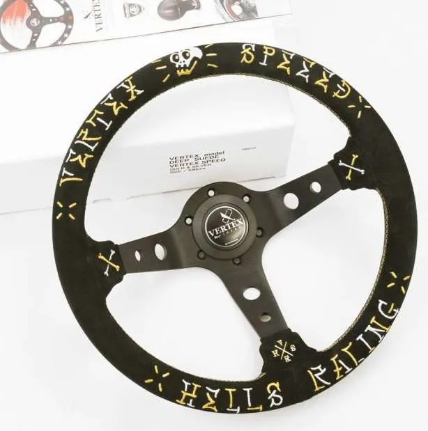 Vertex Hells Racing Steer Wheel - Gold/Silver