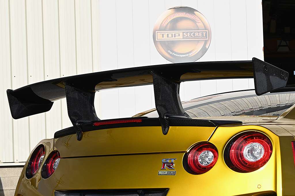 Top Gear R35 TOP SECRET R35 GT Wing ST2 (High Mount Specification) | First Gear Project