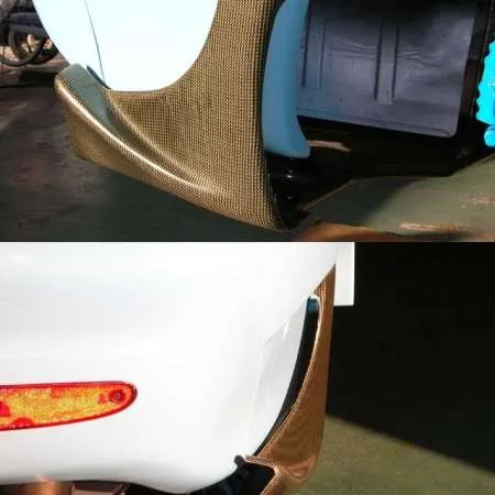 RE-Amemiya FD3S Rear Super Canard for AD-GT KIT Carbon