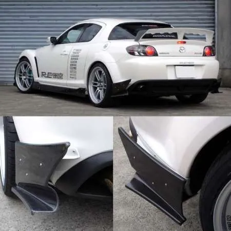 RE-Amemiya RX-8 Rear Side Vortex Generator (Diffuser) Carbon