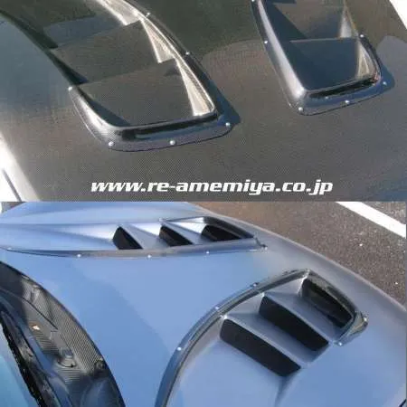 RE-Amemiya RX8 D1 Hood Duct Garnish FRP