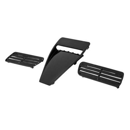 Seibon 08-09 Mitsubishi Evo X Carbon Fiber Hood Scoop - Only Fits OEM Hoods (Not Seibon Hoods)
