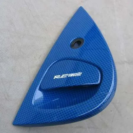 RE-Amemiya FD3S Blue Carbon Look Door Handle Covers
