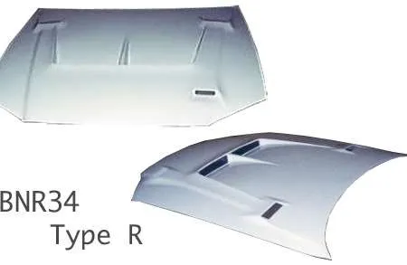 STOUT Type Aero Hood - Nissan Skyline GTR R34 FRP