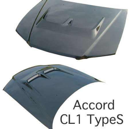 STOUT Type S Aero Hood FRP - Honda Accord CL1 FRP