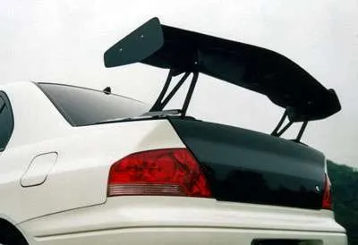 STOUT 3D GT Wing Kit - Mitsubishi EVO 7-9 MR Plain Weave Carbon with FRP Mount