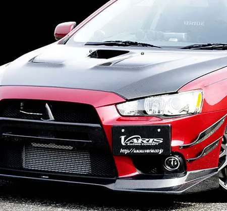 Varis EVO X Front Spoiler Carbon