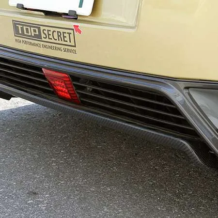 TOP SECRET R35 Carbon Rear Under Fin