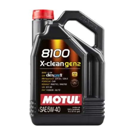 Motul 8100 X-CLEAN Gen2 5W-40 5L