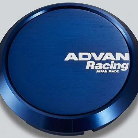 Advan 63mm Flat Centercap - Blue Anodized