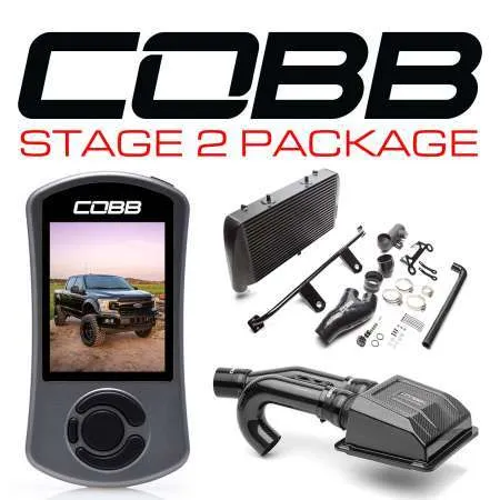 COBB Ford Stage 2 Redline Carbon Fiber Power Package Black F-150 Ecoboost 3.5L 2020