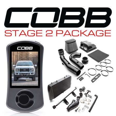 COBB Ford Stage 2 Redline Carbon Fiber Power Package Black F-150 2.7L 2018-2020