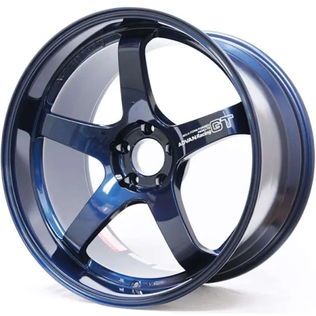 Advan Racing GT Premium 21x12 +59 Center Lock Racing Titanium Blue Wheel