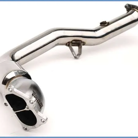 Invidia 02-07 WRX/STi Polished Divorced Waste Gate Downpipe with High Flow Cat