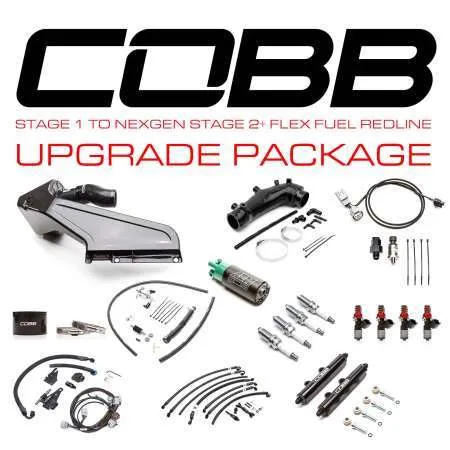 COBB Subaru Stage 1 to NexGen Stage 2 + Flex Fuel Redline Carbon Fiber Power Package Upgrade STI 2015-2021, 2018 Type RA