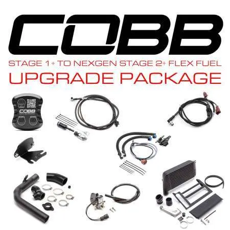 COBB Subaru Stage 1 + to NexGen Stage 2 + CAN Flex Fuel Power Package WRX 6MT 2018-2021 (Black)