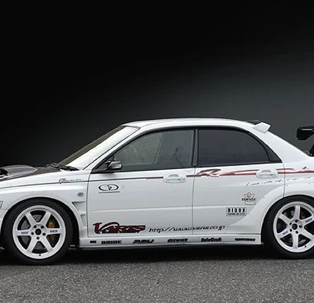 Varis Impreza GDB (Model C/D/E) Wide Side Skirts FRP