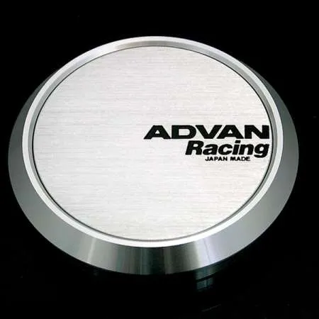 Advan 63mm Flat Centercap - Silver Alumite