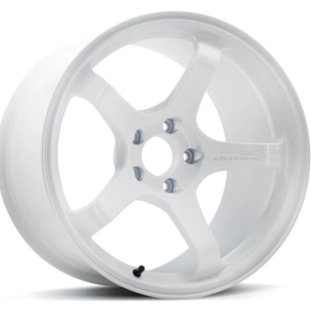 Advan Racing GT Beyond 18x10 +15 5x114.3 Racing White Wheel