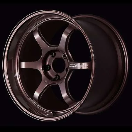 Advan Racing R6 18x10 +24 5x114.3 Racing Copper Bronze Wheel