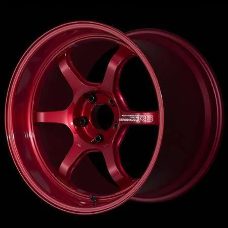 Advan Racing R6 18x11 +15 5x114.3 Racing Candy Red Wheel