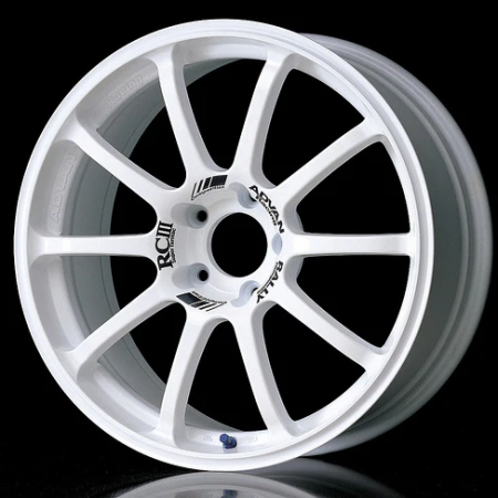 Advan Racing RCIII 18x7.5 +45mm 5x114.3 White Wheel