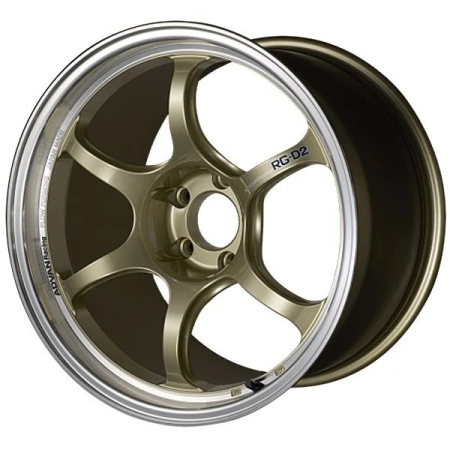 Advan Racing RG-D2 15x7 +42 4x100 Machining & Champagne Gold Wheel