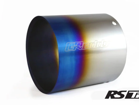 GReddy Burnt Titanium Tip 115mm Diameter 150mm Length (Revolution RS/RS-TI/RS-Race) - 160 Rev RS (L)