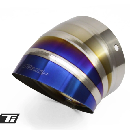 GReddy Burnt Titanium Turndown Tip 115mm Diameter 150mm Length (for Revolution RS / RS-TI / RS-Race)
