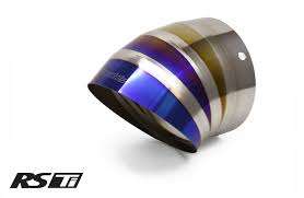 GReddy Burnt Titanium Tip 115mm Diameter 120mm Length (for Revolution RS/RS-TI/RS-Race) - 160 Rev RS main image 1
