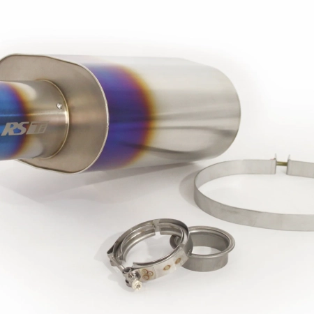 GReddy - Universal Titanium Oval Muffler 2.5in ID Muffler Inlet