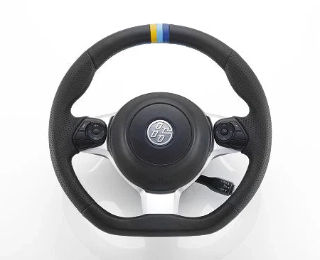 GReddy All-Leather Steering Wheel w/ TRUST 3 Colored Stitching for ZN6 / ZC6