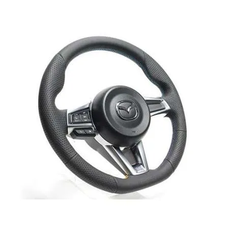GReddy All-Leather Steering Wheel 3 Colored Stitching for 2015+ Mazda Miata