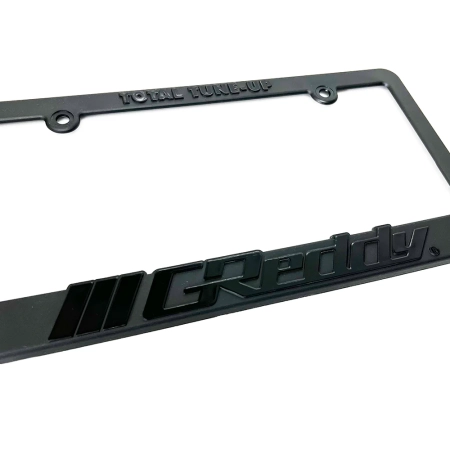 GReddy Total Tune Up License Plate Frame - Black Out