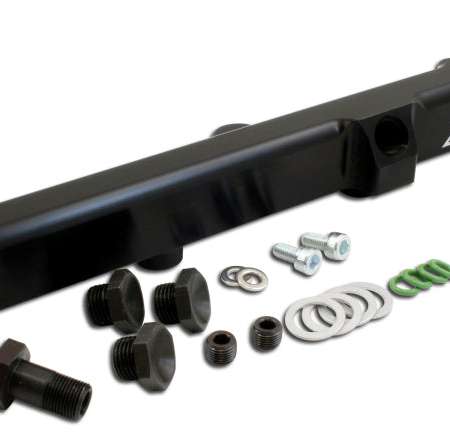 AEM 90-93 Accord DX/LX/SE/EX & 92-01 Prelude S/Si/Si VTEC Black Fuel Rail