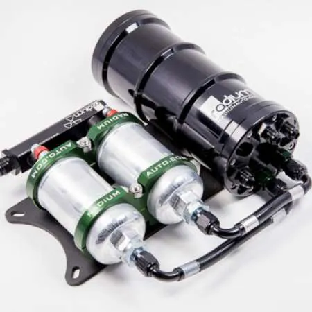 Radium Engineering Dual External Bosch 044 Horizontal Fuel Surge Tank (Pumps Not Incl)