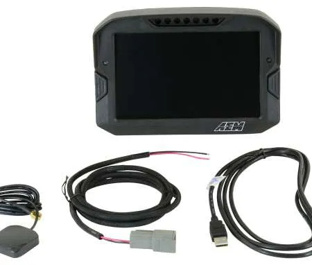 AEM CD-7 Non Logging GPS Enabled Race Dash Carbon Fiber Digital Display w/o VDM (CAN Input Only)