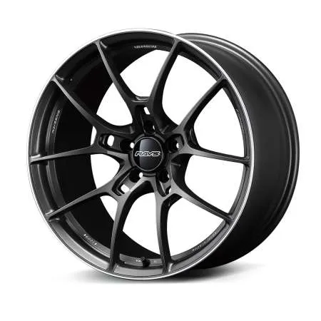 Volk G025 16x5.5J 45ET 4 x 100 F 1 Face - Matte Gunblack/Rim Edge DC (MK)