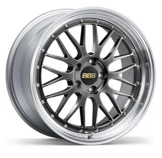 BBS LM 17x7.0 42 ET 4x100.0 Diamond Black disk and Silver Diamond-cut rim (DB-SLD) - PFS req.