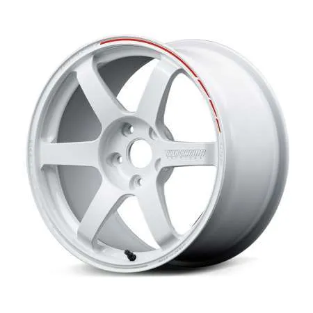 Volk TE37SAGA S-plus Time Attack Edition 17x7.5J 45ET 5 x 114.3 F 1 Face - Dash White/REDOT (WR)