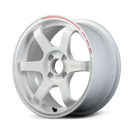 Volk TE37 Sonic Time Attack Edition 15x5.5J 46ET 4 x 100 F1 Face - Dash White/REDOT (WR)